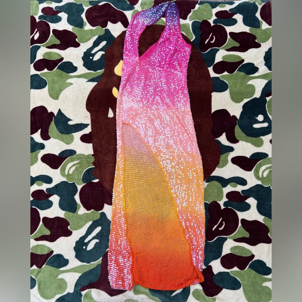 Retrofete Candice Sequin Crochet Dress